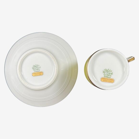 Richard Ginori Contessa Yellow demitasse espresso after dinner cup and saucer - Picture 8 of 8